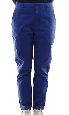 Closed Jack Damen Chino Hose W31 blau uni gerade Regular Gabardine Neu