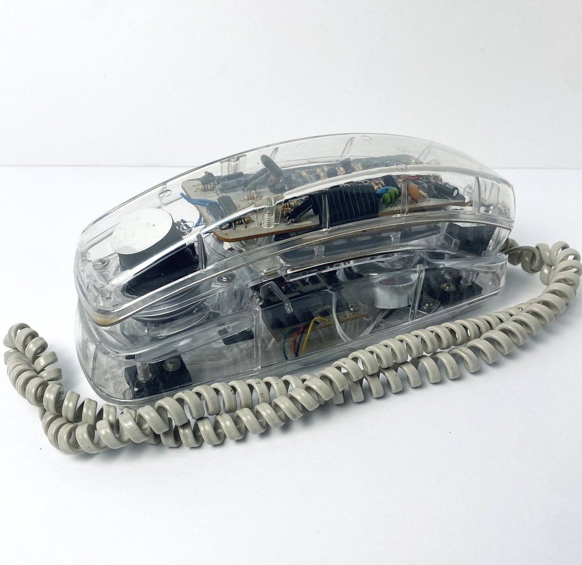 Vintage Clear Conair Transparent Telephone Phone Push Button 