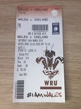 Wales v Ireland, Used Ticket Stub - 2015 RBS Six Nations Championship -14/3/2015