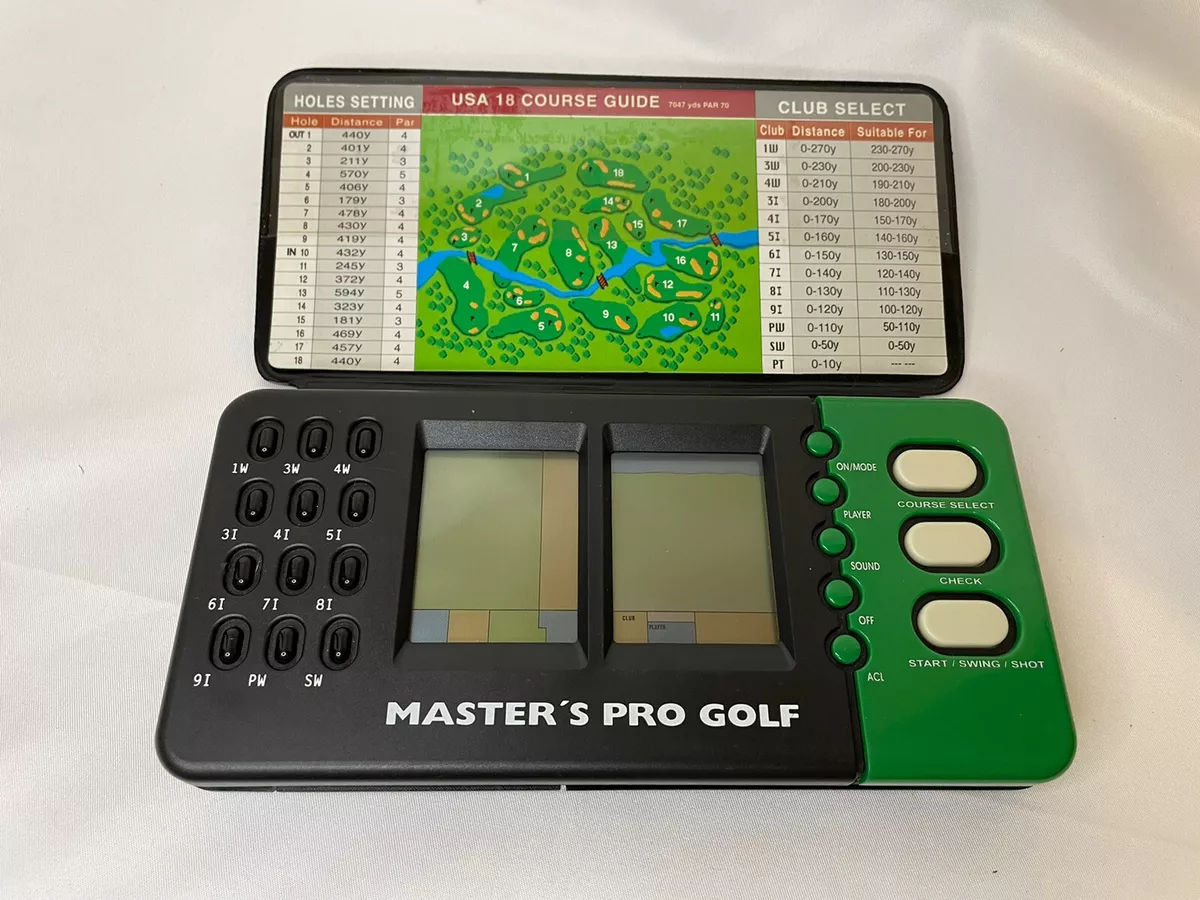 Vintage Master s Pro Golf Electronic Handheld Game 1995 Micro