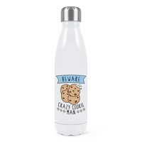 Beware VerrüCkte Cookie Mann Doppelwand Wasserflasche Lustig Essen Kekse Schoko