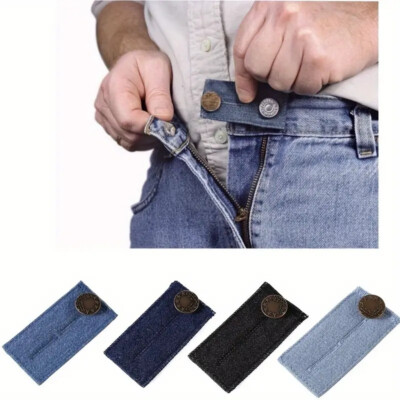 4 Stück Bunderweiterung Jeans Rockerweiterung Hosenerweiterung mit Knopf