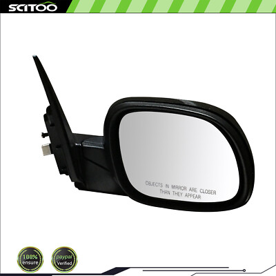 Door Mirror Passenger Side Power Black Smooth For 14-19 Kia Soul KI1321194