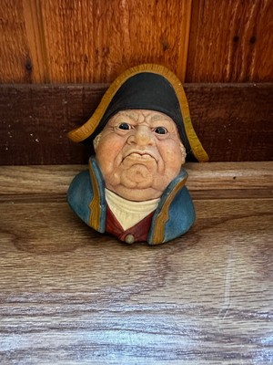 BOSSONS CHALKWARE HEAD: MR BUMBLE (1969) #29 CONGLETON, ENGLAND DICKENS SERIES