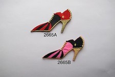  2665 FASHION LADY,LADY HIGH HEEL SHOE,SHOPPING EMBROIDERY APPLIQUE PATCH
