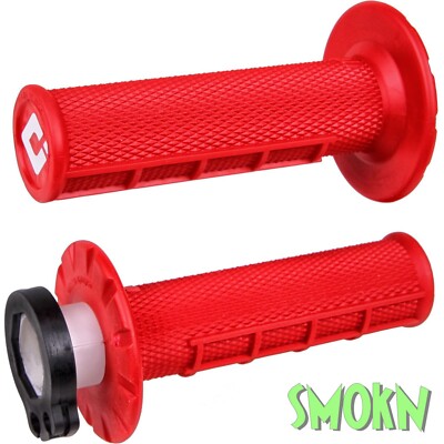 ODI Lock On Grips Beta Half Waffle V2 Enduro RR & Xtrainer 125-300 2T 13-26 Red