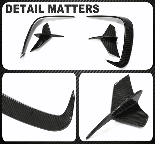 DRYCarbon Rear Bumper Splitter Canard Fin Flaps For BMW 8 Series G14 G15 M850i - Picture 13 of 13