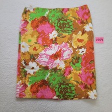 Talbots Floral Print Pencil Skirt Women's 10 Lined Back Zip and Slit Pre-owned