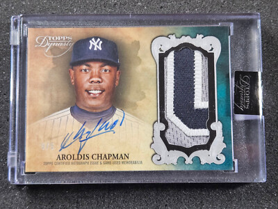   2021 Topps Dynasty MLB YANKEE GAME Patch Auto #DAP-AC1 Aroldis Chapman #5/5