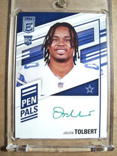 2022 Jalen Tolbert Panini Donruss Elite Rookie Pen Pals Green Autograph RC 🔥🔥