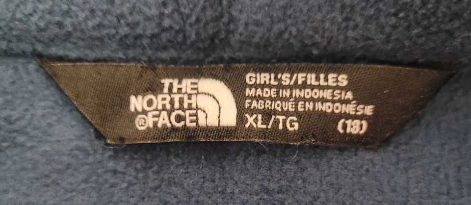 Chaqueta The North Face Niñas Talla Extra Grande 18 Vellón Azul Rosa XL Foto 4 de 4