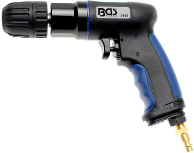 BGS Druckluft-Bohrmaschine 10 mm Schnellspannfutter Verbundgehäuse Bohren Bohrer