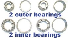 4 Front Wheel Bearings Ford Cars 1949 1950 1951 1952 1953-54 -replace Old
