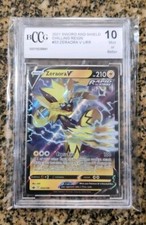 2021 Pokemon Sword & Shield ZERAORA V URR #53 Chilling Reign BCCG 10