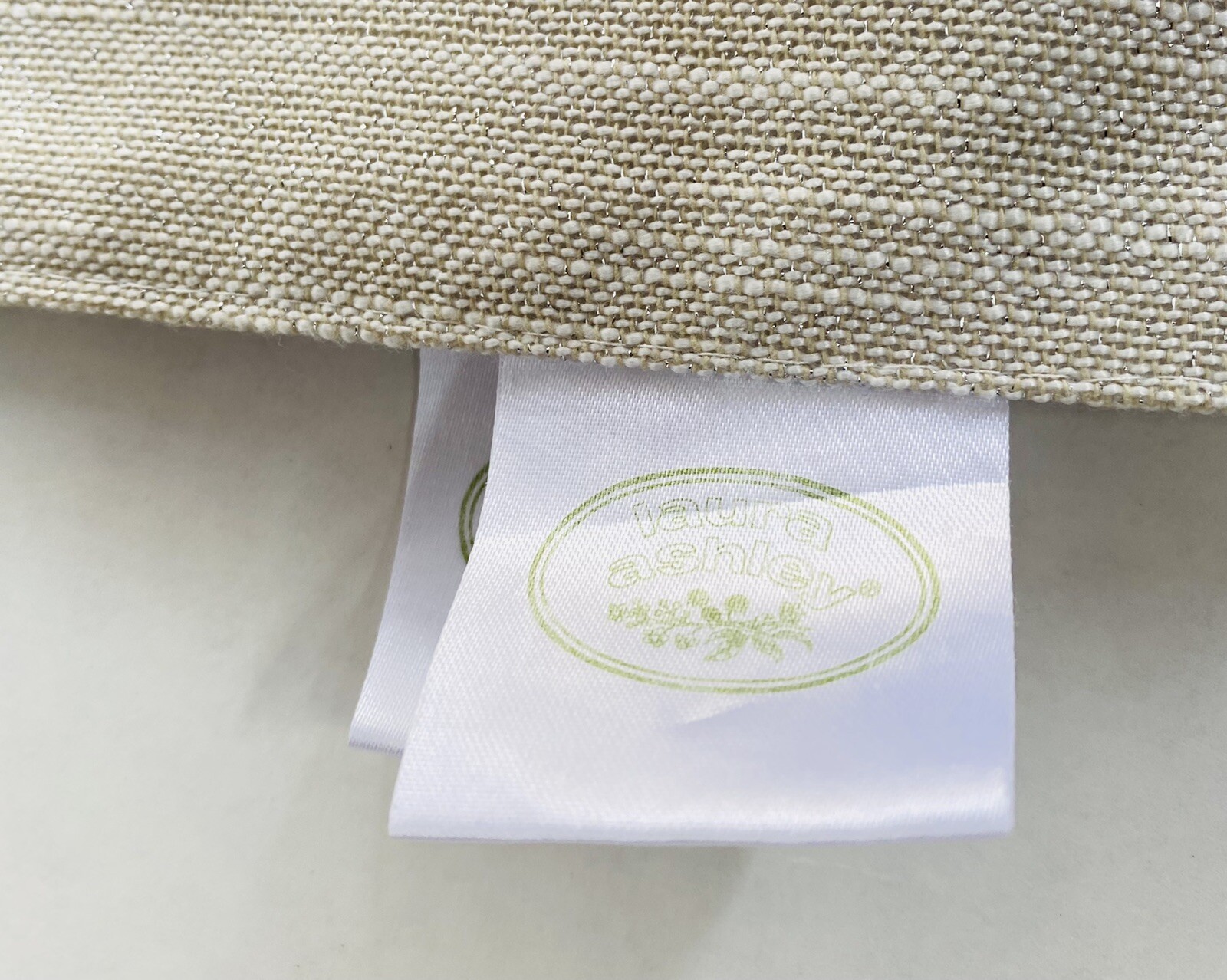 Set of 2 Natural SilverGold Flecked Laura Ashley Placemats Rectangular