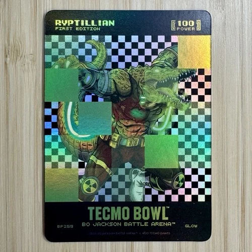 2026 Bo Jackson Battle Arena Mark Rypien Ryptillian Glow Battlefoil 1st Ed