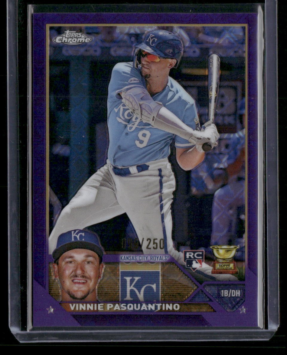 2023 Topps Chrome #119 Vinnie Pasquantino Purple Refractors #/250