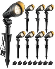 EDISHINE Low Voltage Landscape Lights, for Trees, Yard, Garden, Houese 8 Pack