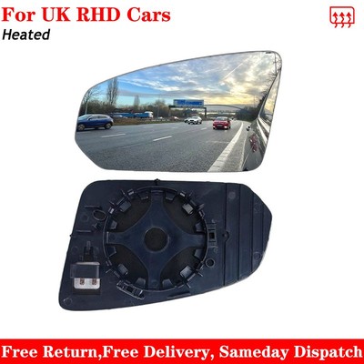 For Volvo S90 2016-2025 Heated Aspherical Wing Mirror Glass Right Driver Side
