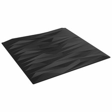 Wall Panels 12 pcs Black Stone 50 x 50 cm XPS Foam vidaXL
