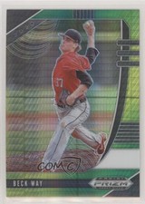 2020 Panini Prizm Draft Picks Green & Yellow Hyper Prizm Beck Way #PDP129 0c6