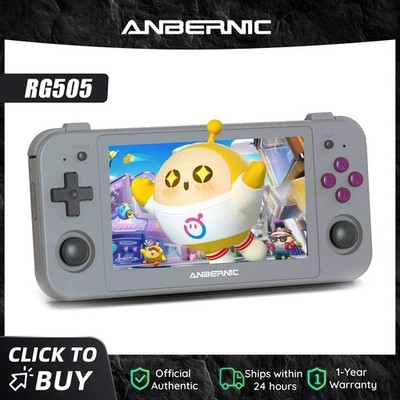 Anbernic RG505 New Handheld Game Console Android 12 System Unisoc Tiger T618 4.9