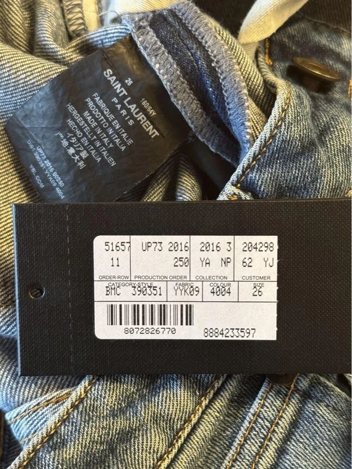 Denim usado Saint Laurent 2016 D01 26 aceptable Foto 4 de 4