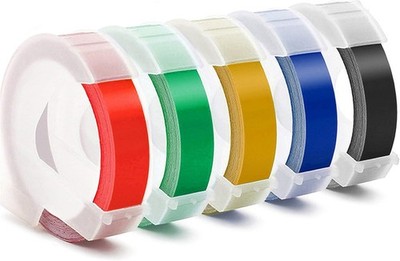 Embossing Label Tape Compatible with Dymo Label Maker,3/8 Inch 3D Plastic lot