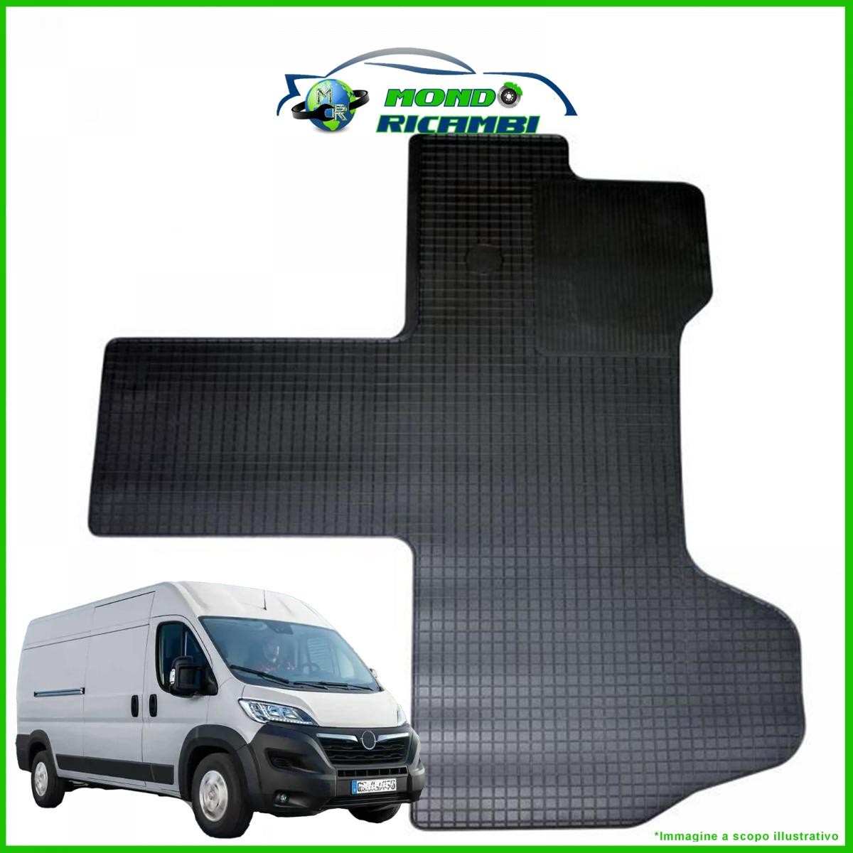 Set Tappetini Gomma Opel Movano C 2021+ | Resistenza Estrema Nera