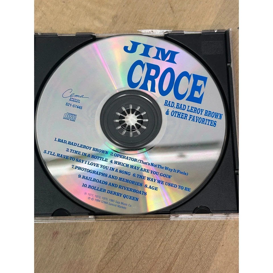 Jim Croce Bad Bad Leroy Brown & Other Favorites CD CEMA Special Markets Foto 4 de 4