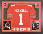 New ListingRicky Pearsall Signed San Francisco 49ers Football Jersey Framed Display