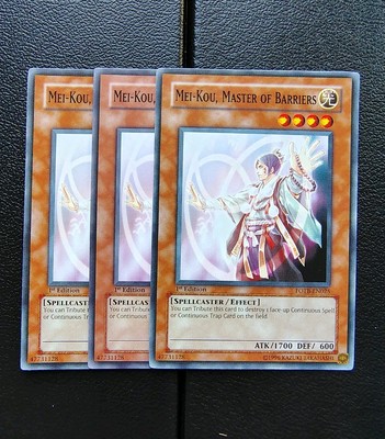 Yu-Gi-Oh - Mei Kou Master Of Barriers - Full Playset X3