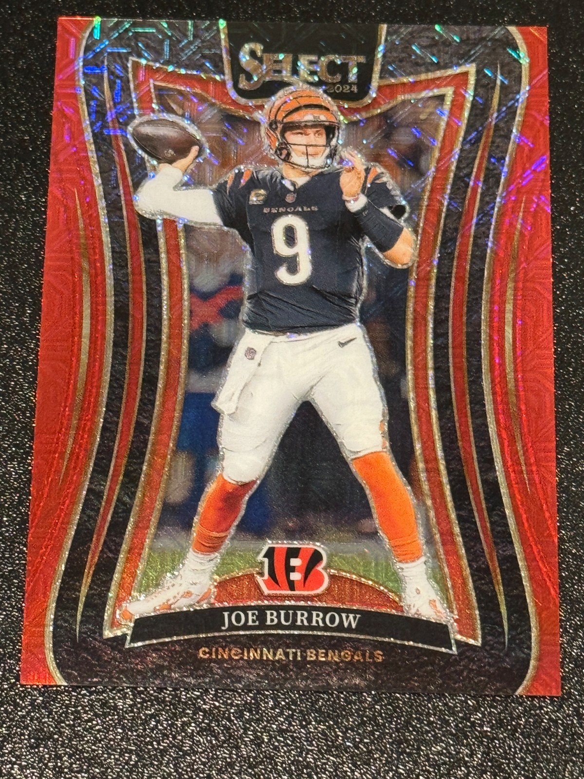 2024 Panini Select - Suite Level Joe Burrow #393 Red Mojo Prizm /49