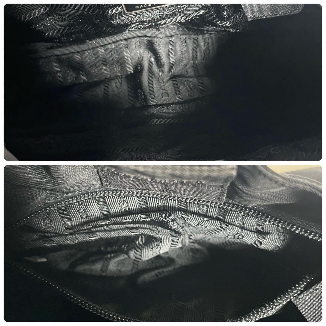 Condition Prada One Shoulder Bag Shoulder Carry Tessuto Nylon Triangle Plate thumbnail 8