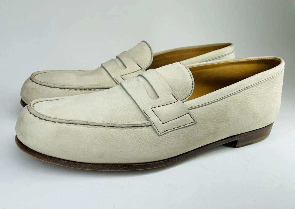 J.M. Mocasines Weston de cuero para hombre talla 9 D hechos en Francia sin usar, en caja Foto 3 de 4