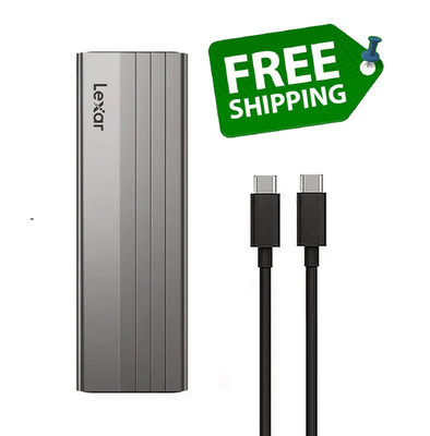 BRAND NEW Original Lexar E300 M.2 NVMe SSD Enclosure USB 3.2 Gen 2 Type C 10Gbps