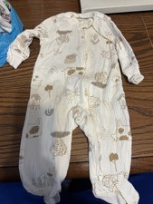 Carter's Baby Animal Print 2-Way Zip Cotton Sleep  Play Pajama Size 3 Month