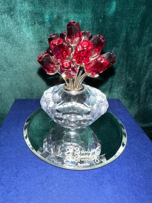 Swarovski Vase of Roses 283394   SCS 2002   OVP + Zertifikat + Spiegel makellos