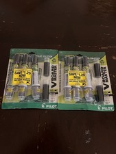 2x Pilot V Board Master Dry Eras Whiteboard Markers Black Pack of 3 / 2 Refills