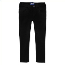 The Children  s Place Girls Black Uniform Ponte Jeggings Size 8