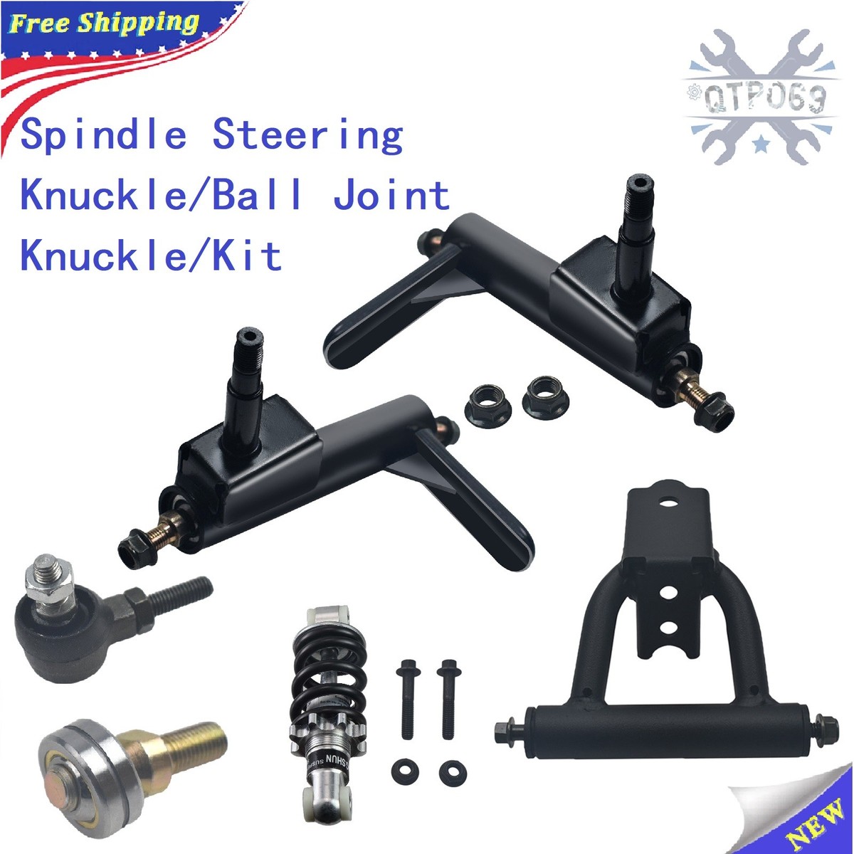 Spindle Steering/Ball Joint Knuckle For Coleman KT196 KT194 196cc