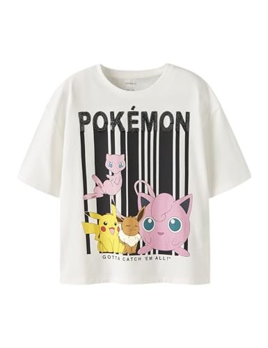 MäDchen Top Name It Nkfnisa Pokemon Ss Rlx Box Sky Cloud Dancer 122-128-image