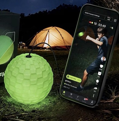 GlowFlex  Reflex Ball with Counter App, Glow-in-the-Dark | TekXYZ 