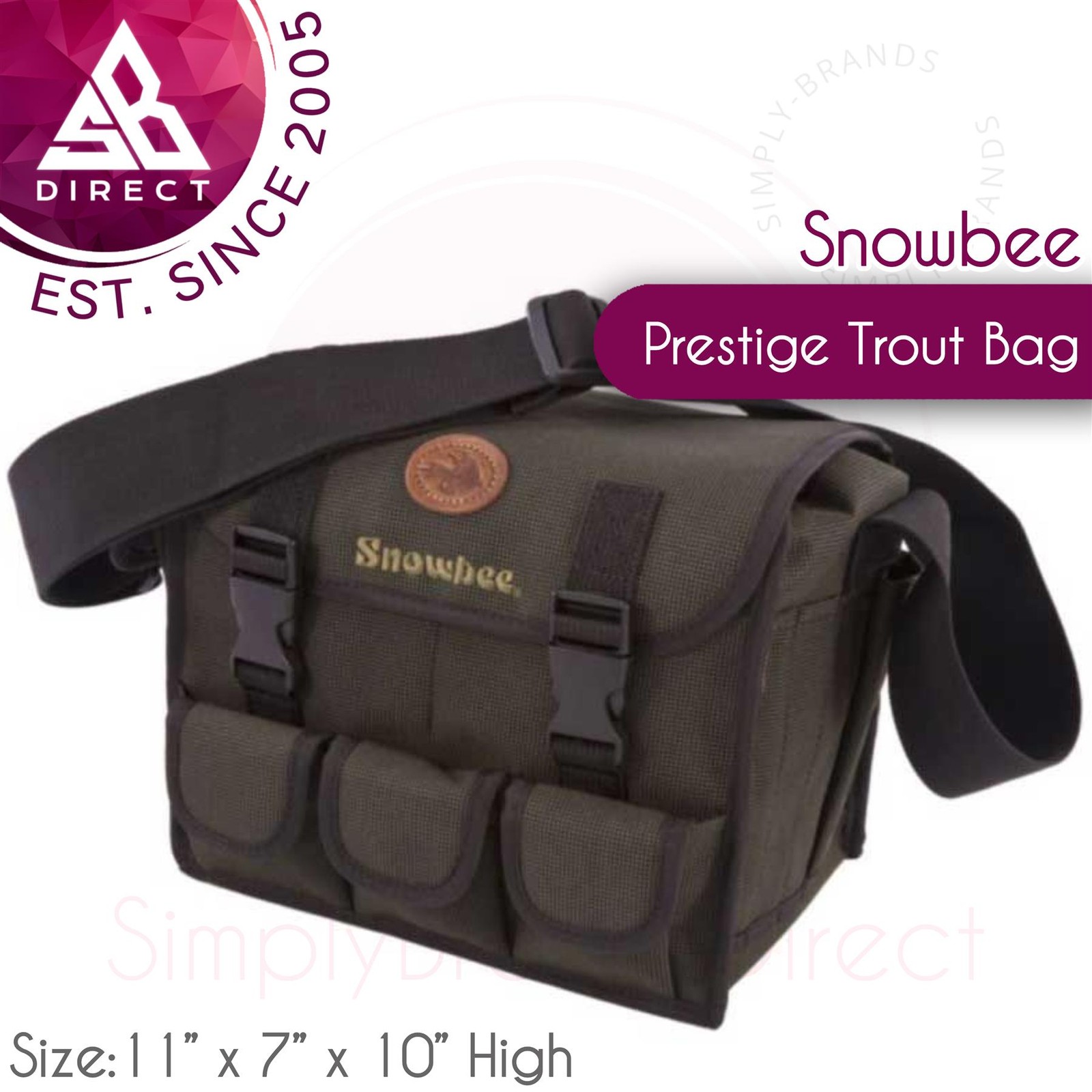 Cuissard Waders Snowbee Prestige ST Pêche Mouche - Taille M - Marron - Occasion