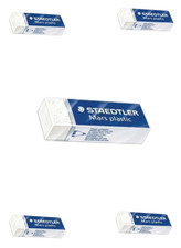 Staedtler Mars Plastic Drafting Eraser White Lot/5 Latex-Free School Office Home