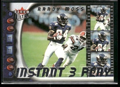 2000 Ultra Instant Three Play Randy Moss #6 IP Minnesota Vikings