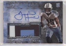 2013 Topps Inception 146/150 Justin Hunter #IAJP-JH Jumbo Patch Auto l8x