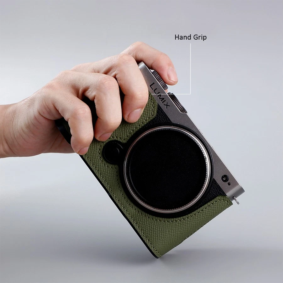 Funda protectora de cuero genuino para cámara para Panasonic LUMIX S9 Foto 4 de 4