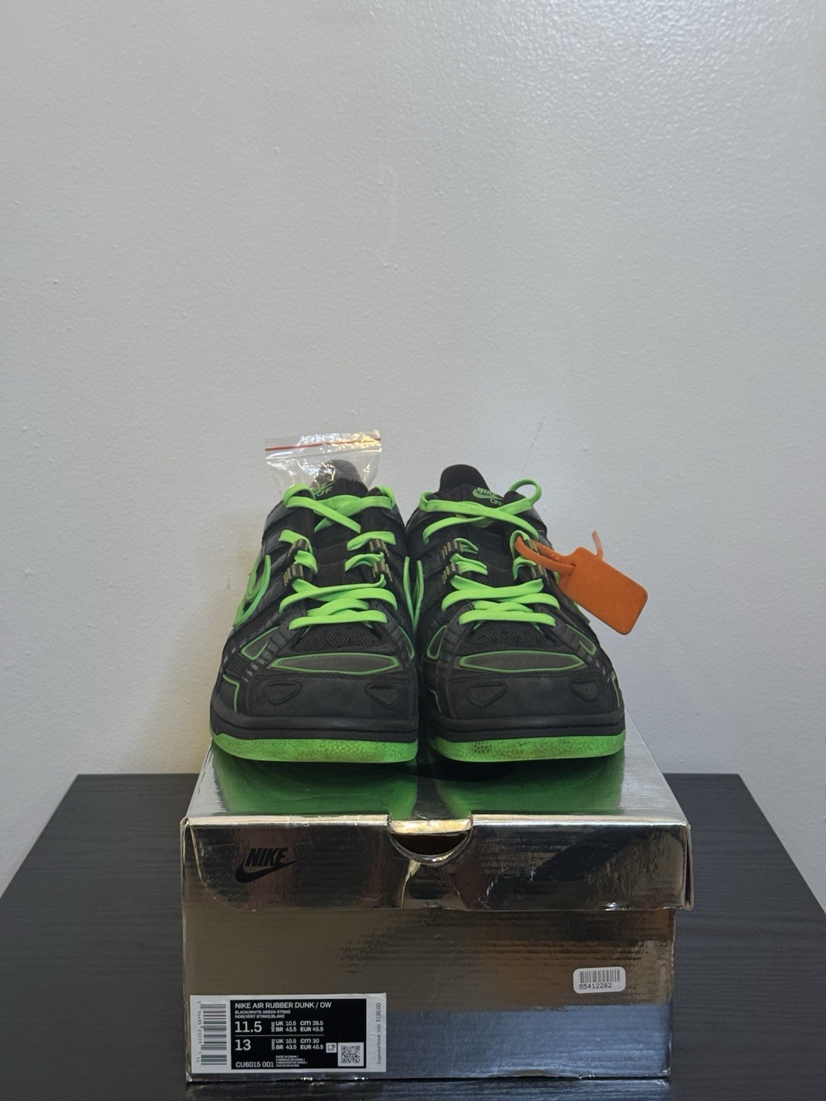 Nike Air Rubber Dunk “Off White Green Strike” - 11.5M/13W thumbnail 3