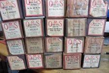 18 Antique QRS word Roll Intsrumental Player piano Dry never wet inside